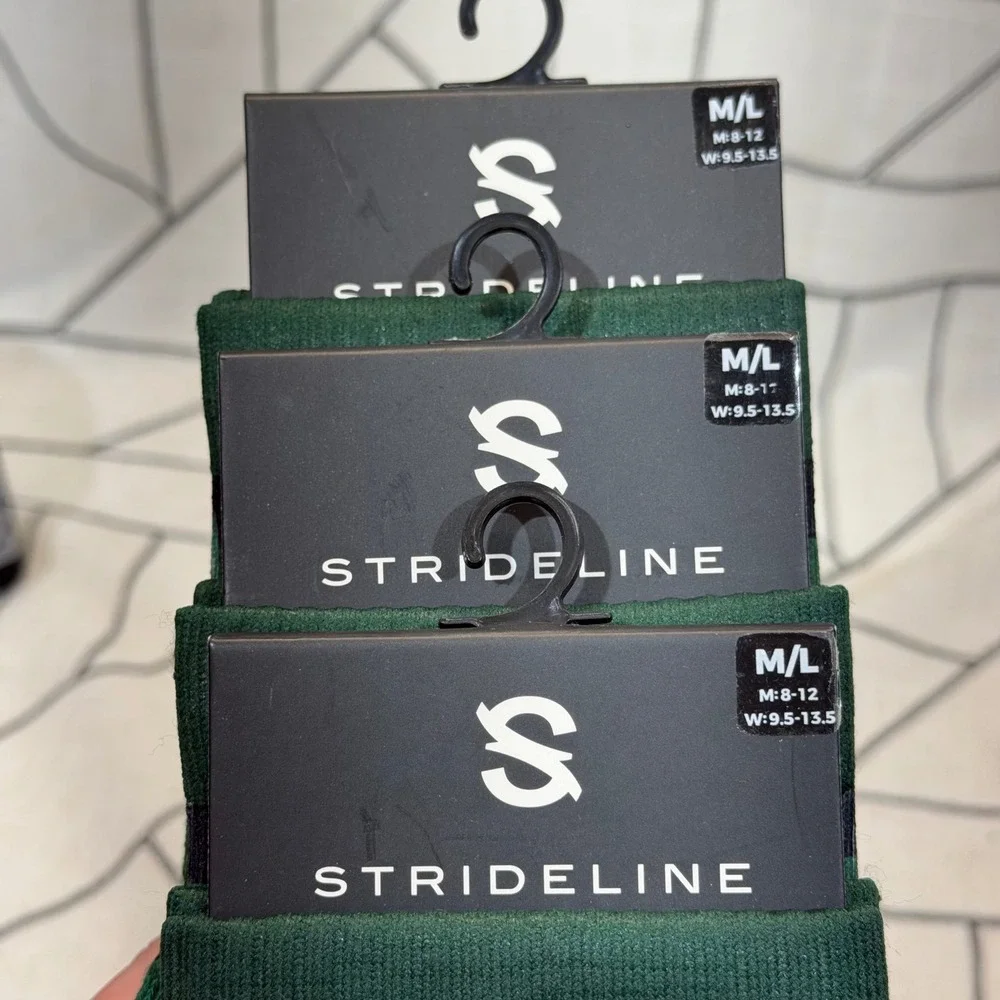 Strideline‎ Socks M/L Green Toyota Tacoma Trailhunter Medallion Crew 3 Pair Pack